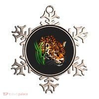 Wildlife Big Face Jaguar In Grass Portrait Ornament thumb 0