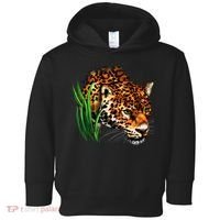Wildlife Big Face Jaguar In Grass Portrait Toddler Hoodie thumb 0