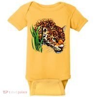 Wildlife Big Face Jaguar In Grass Portrait Baby Bodysuit thumb 0