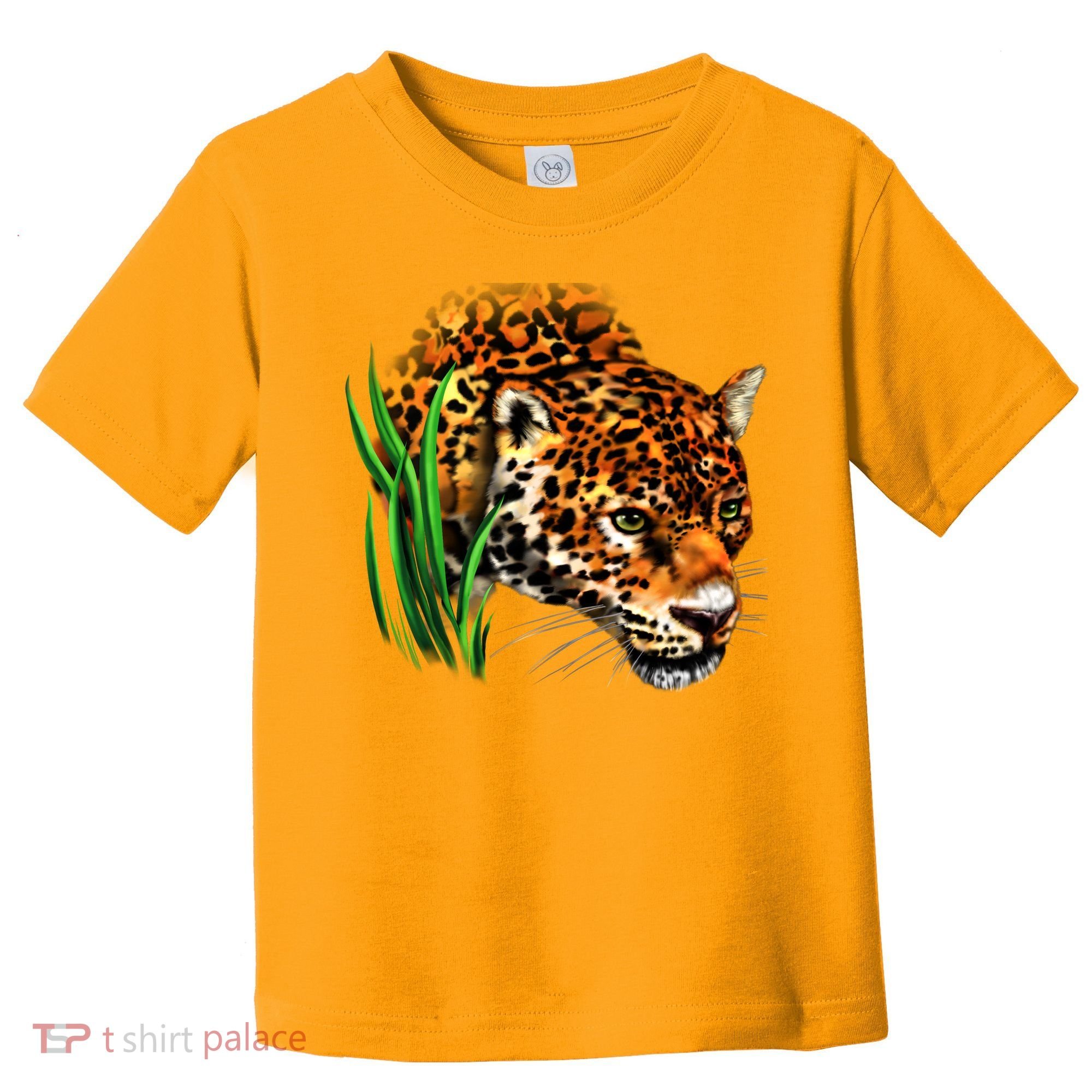 Wildlife Big Face Jaguar In Grass Portrait Toddler T-Shirt