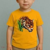 Wildlife Big Face Jaguar In Grass Portrait Toddler T-Shirt thumb 2