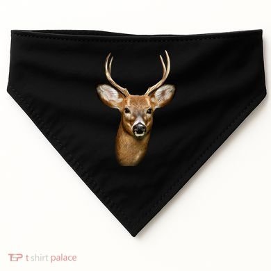 Wildlife Big Face Young Buck Deer Portrait USA-Made Doggie Bandana