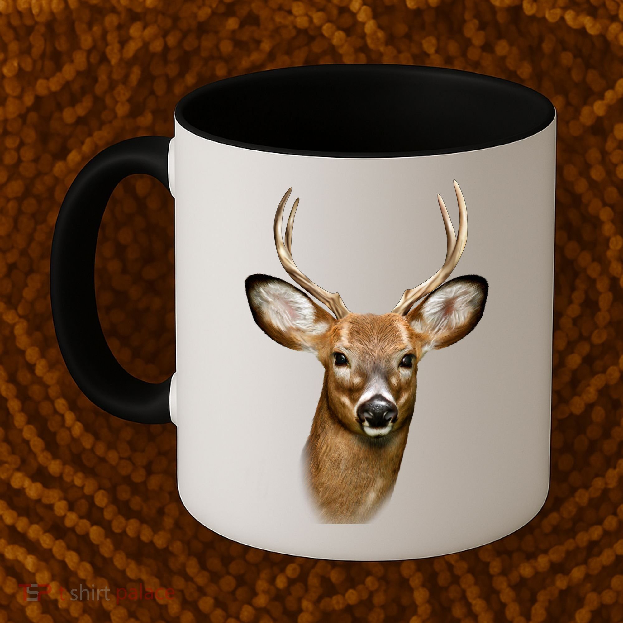 Wildlife Big Face Young Buck Deer Portrait Coffee Mug