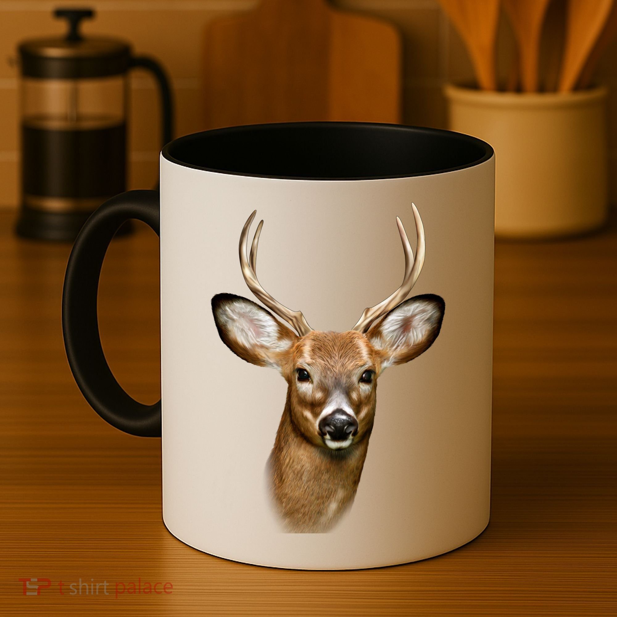 Wildlife Big Face Young Buck Deer Portrait Coffee Mug