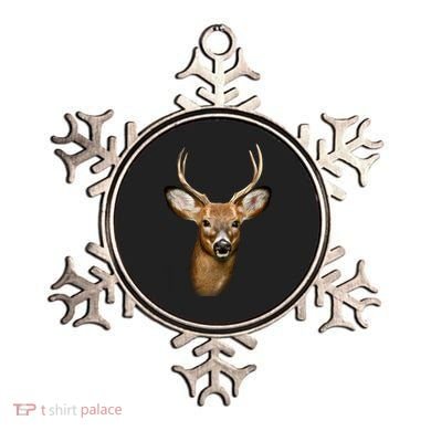 Wildlife Big Face Young Buck Deer Portrait Ornament