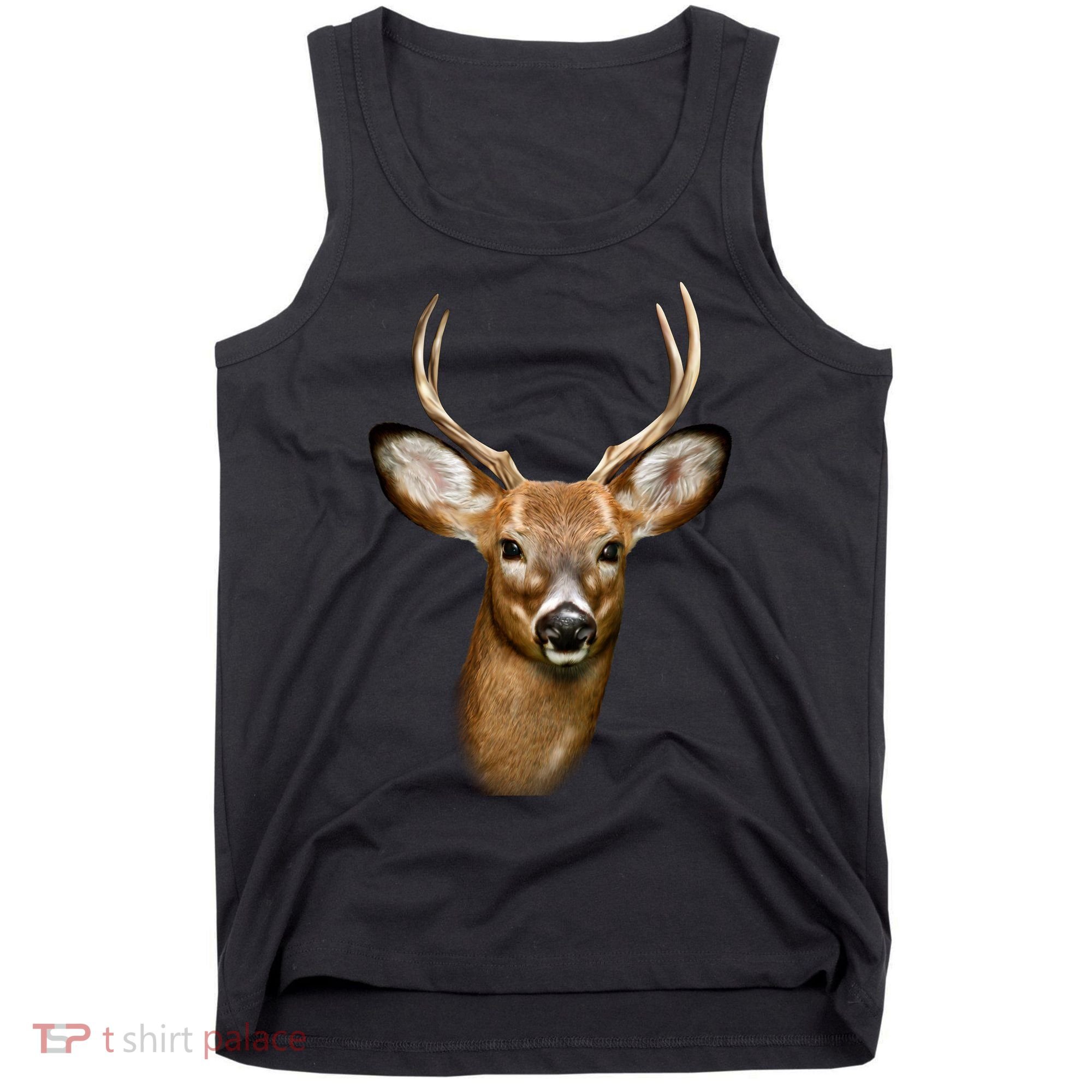Wildlife Big Face Young Buck Deer Portrait Tank Top