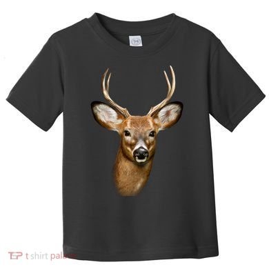 Wildlife Big Face Young Buck Deer Portrait Toddler T-Shirt