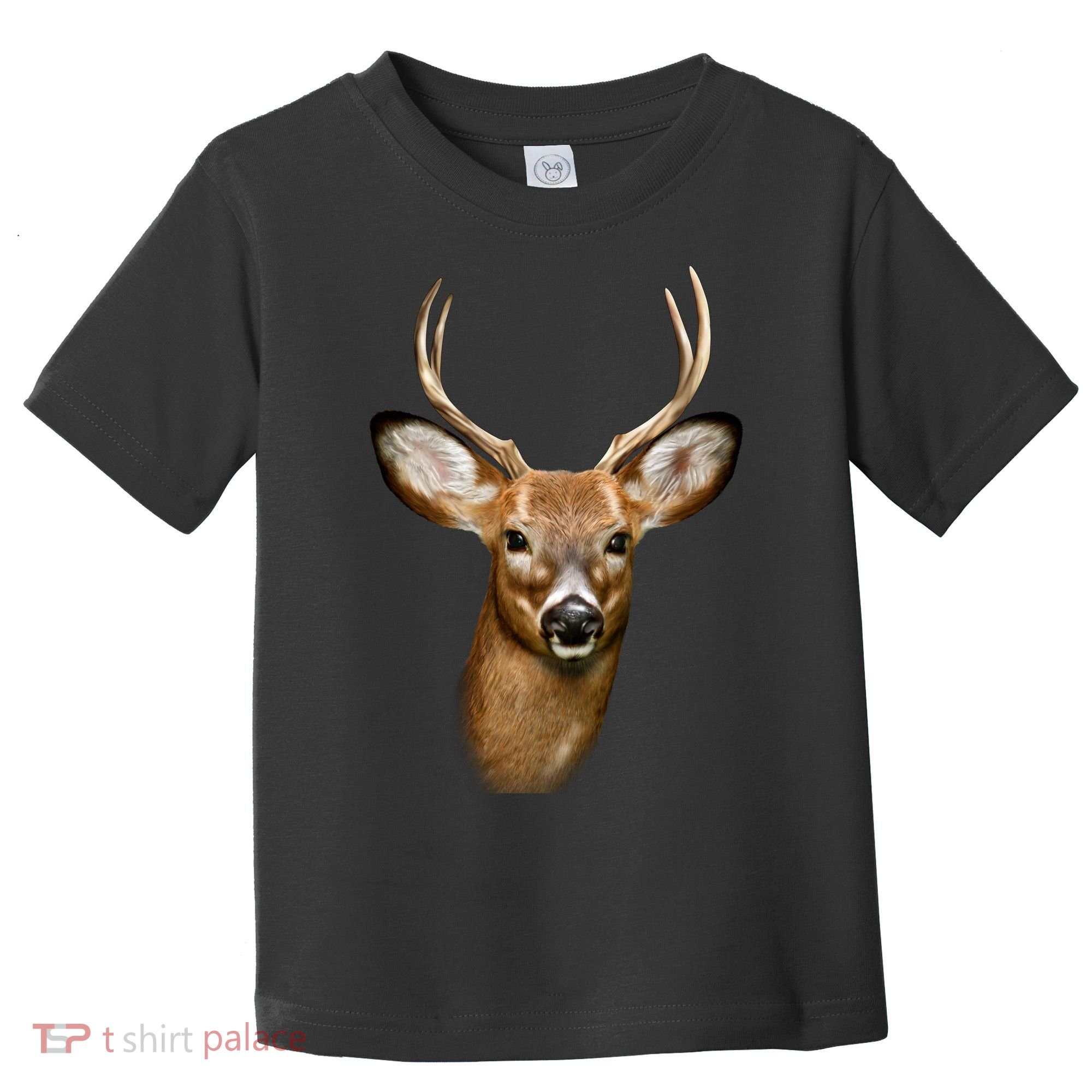 Wildlife Big Face Young Buck Deer Portrait Toddler T-Shirt