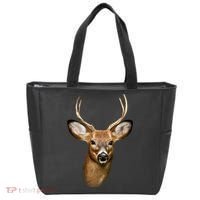 Wildlife Big Face Young Buck Deer Portrait Tote Bag thumb 0