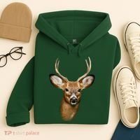 Wildlife Big Face Young Buck Deer Portrait Hoodie thumb 4