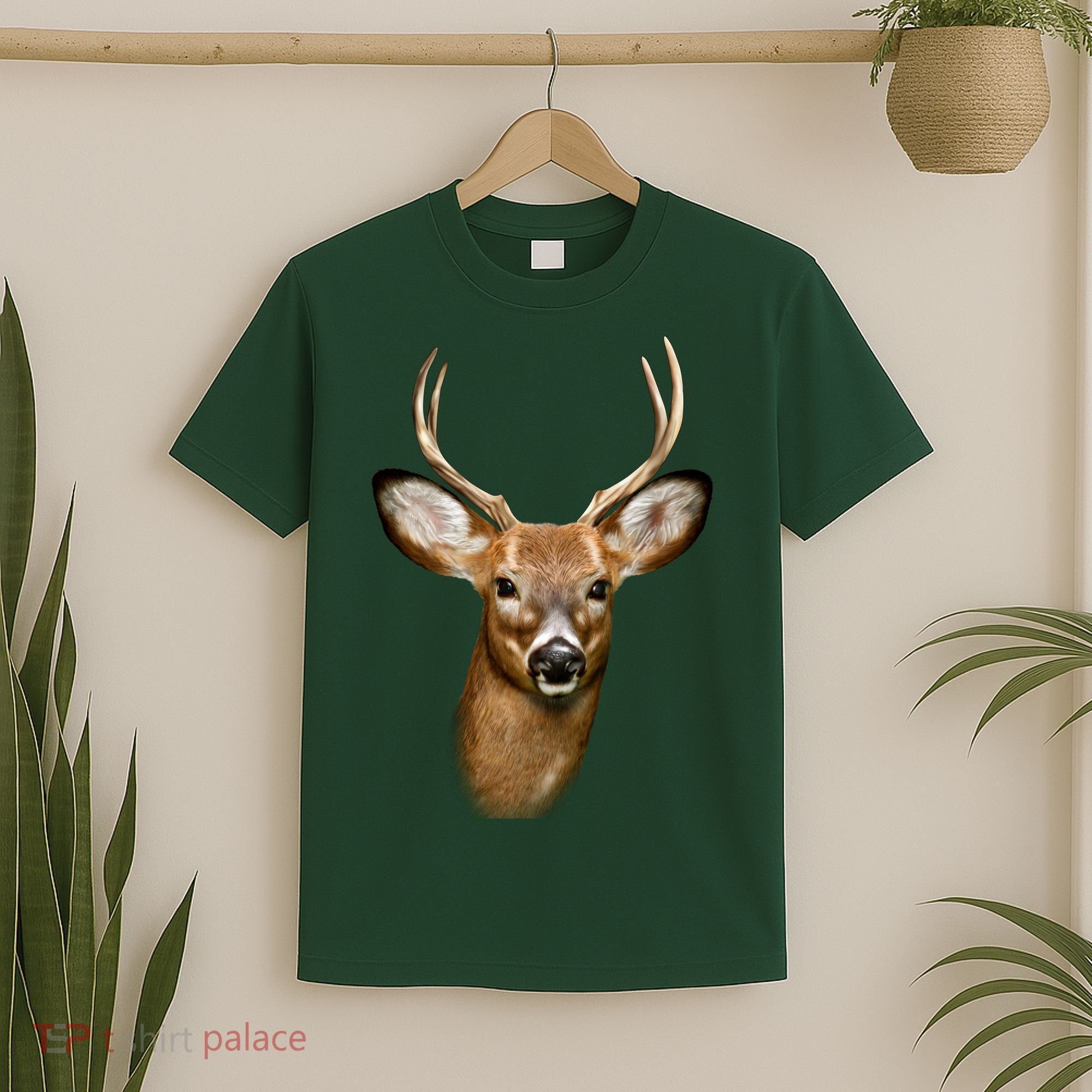 Wildlife Big Face Young Buck Deer Portrait T-Shirt