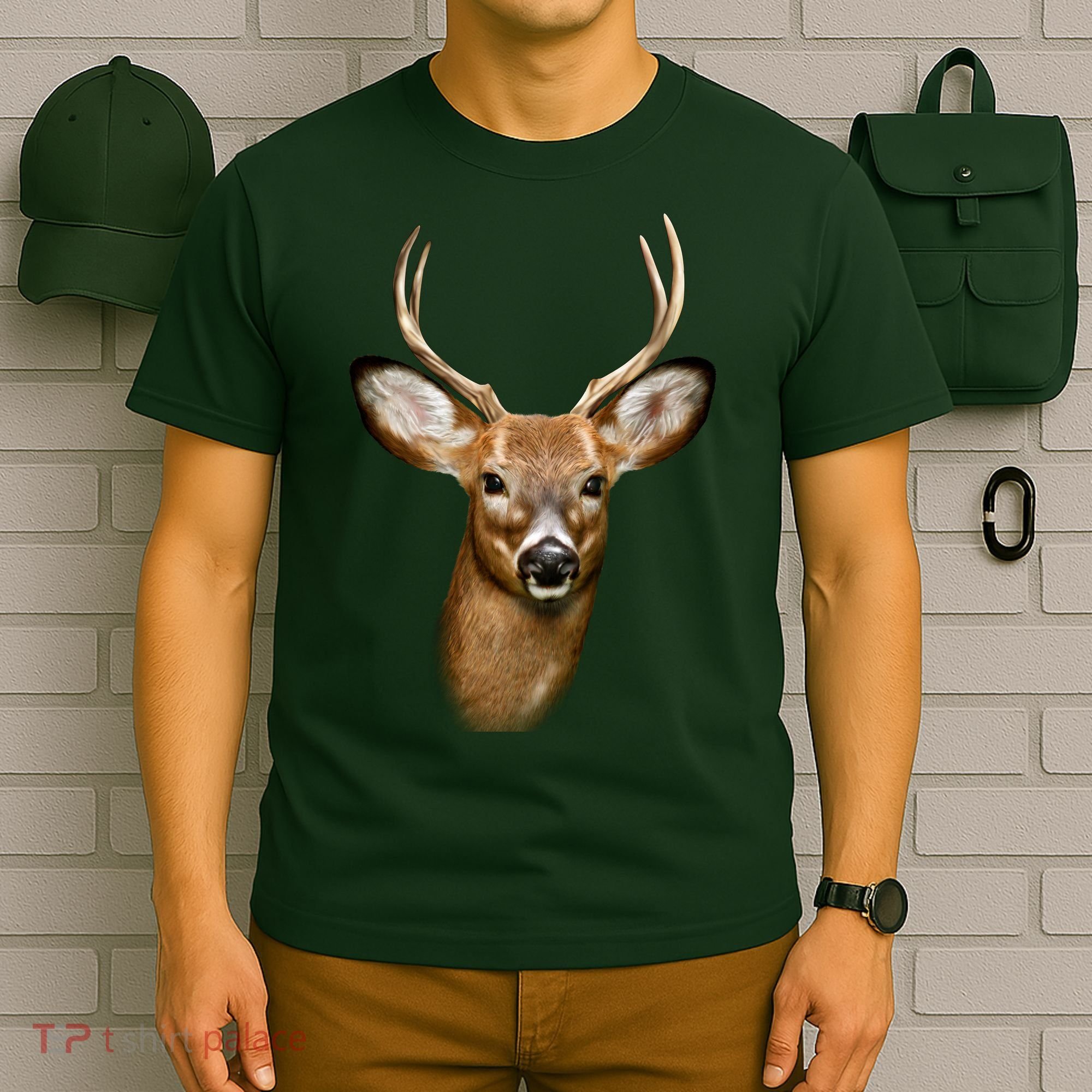 Wildlife Big Face Young Buck Deer Portrait T-Shirt