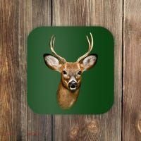 Wildlife Big Face Young Buck Deer Portrait Coaster thumb 0