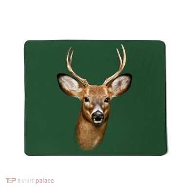 Wildlife Big Face Young Buck Deer Portrait Mousepad