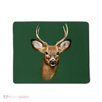 Wildlife Big Face Young Buck Deer Portrait Mousepad thumb 0
