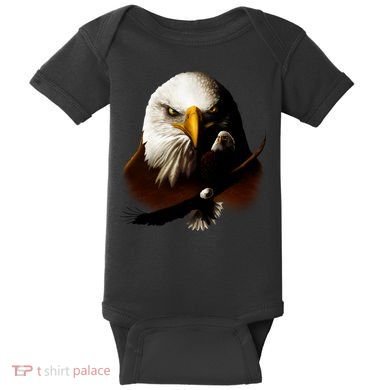 Wildlife Chopper Eagle Baby Bodysuit