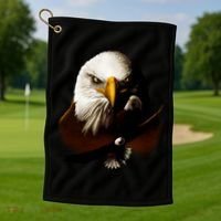 Wildlife Chopper Eagle Golf Towel thumb 1
