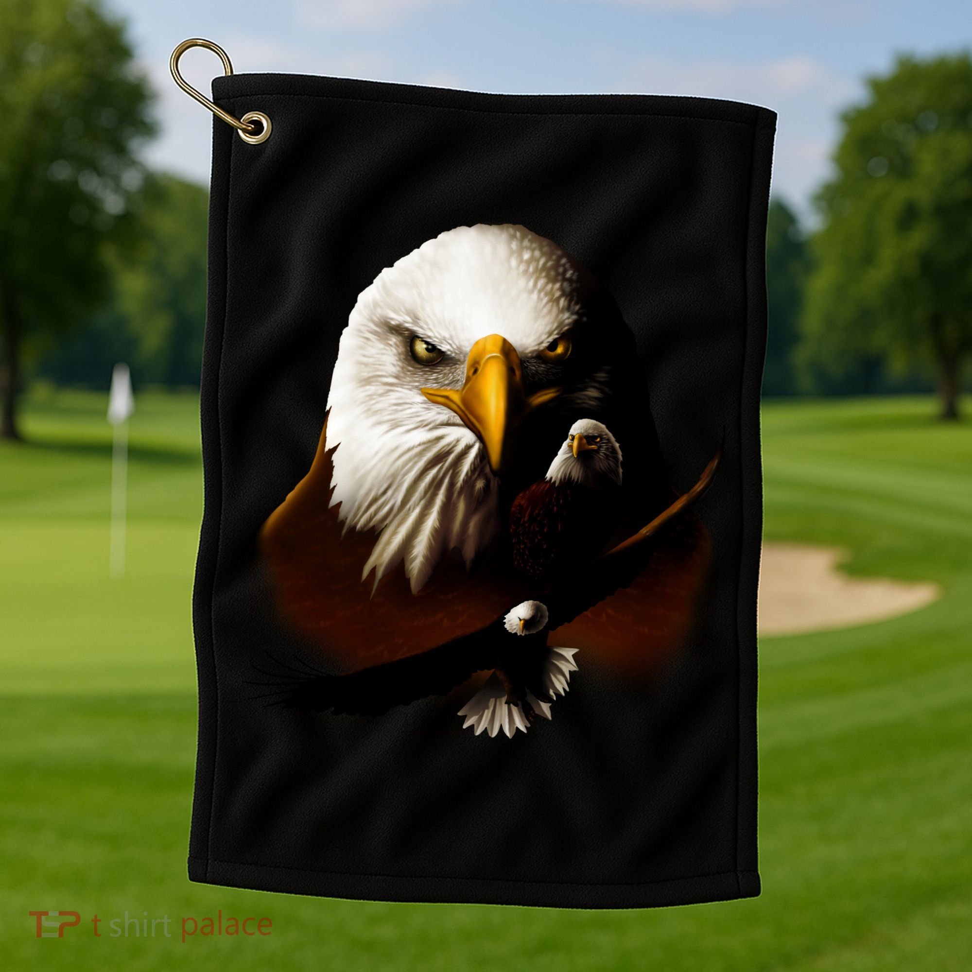 Wildlife Chopper Eagle Golf Towel