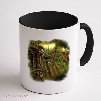 Wildlife Deer Bow Hunter Coffee Mug back