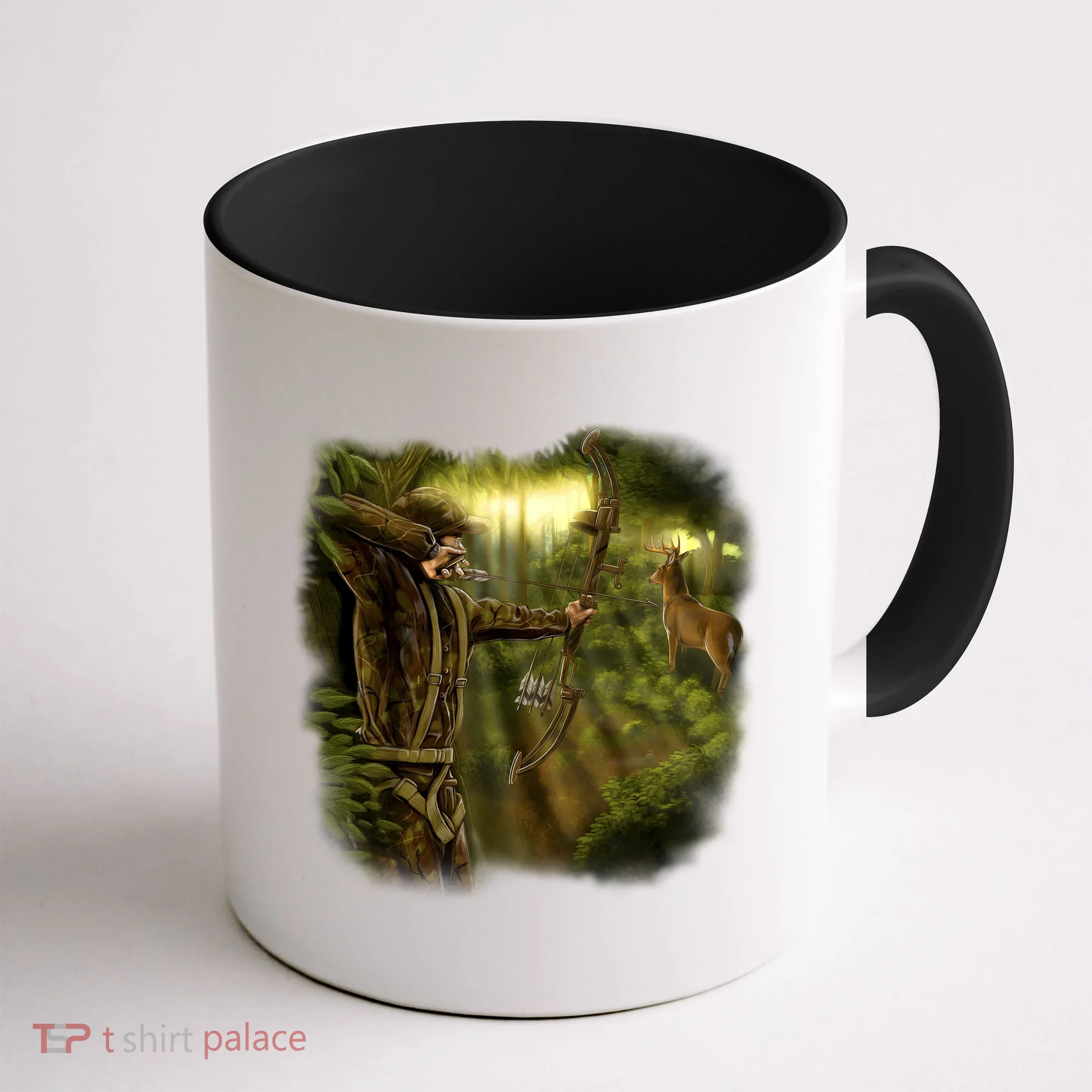 Wildlife Deer Bow Hunter Coffee Mug