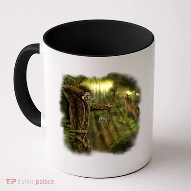 Wildlife Deer Bow Hunter Coffee Mug