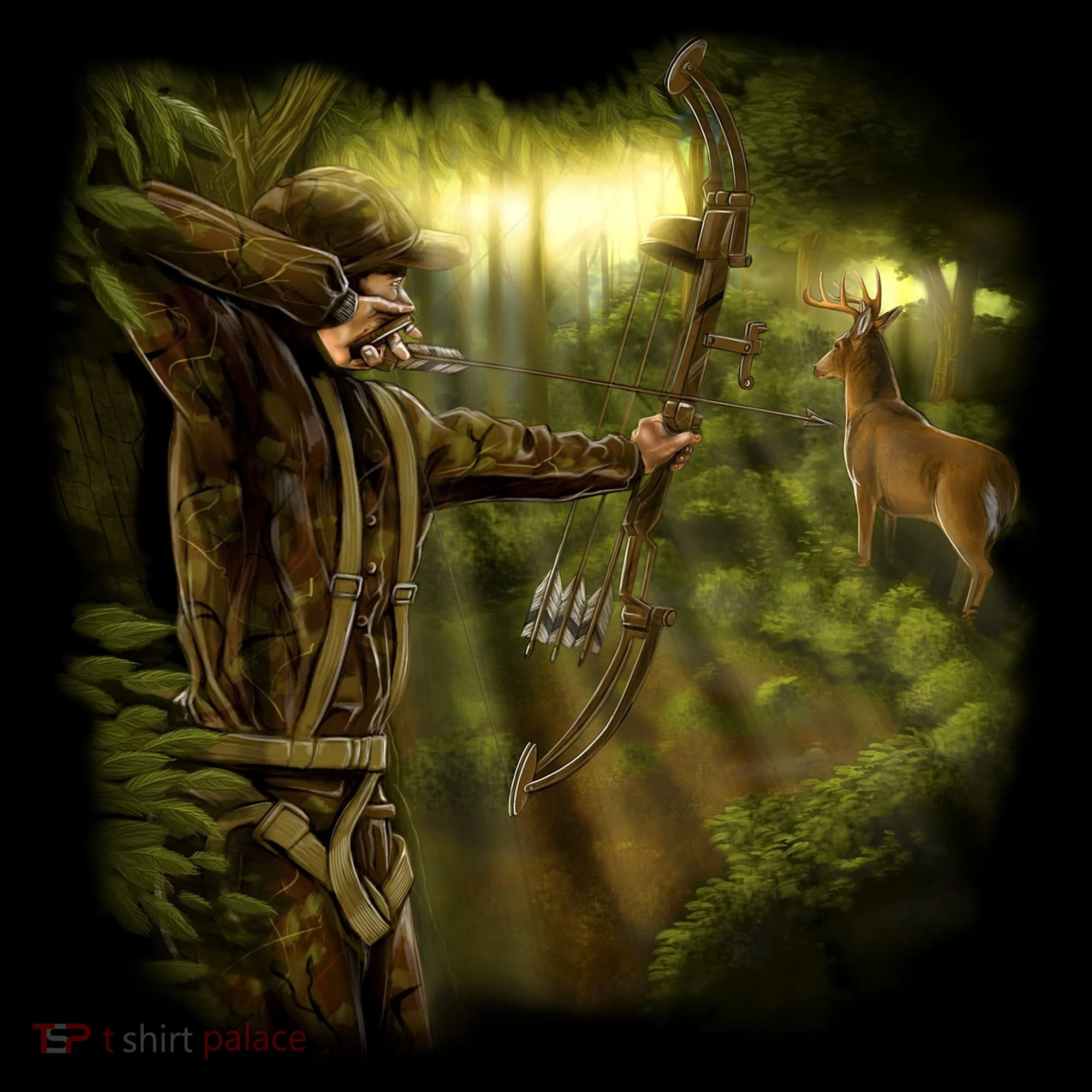 Wildlife Deer Bow Hunter Coffee Mug