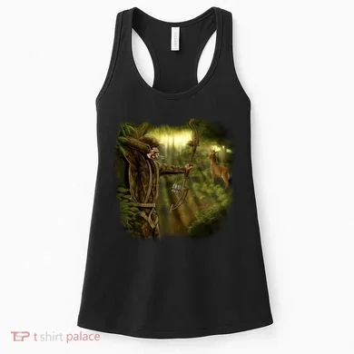 Wildlife Deer Bow Hunter Women's Tank Top