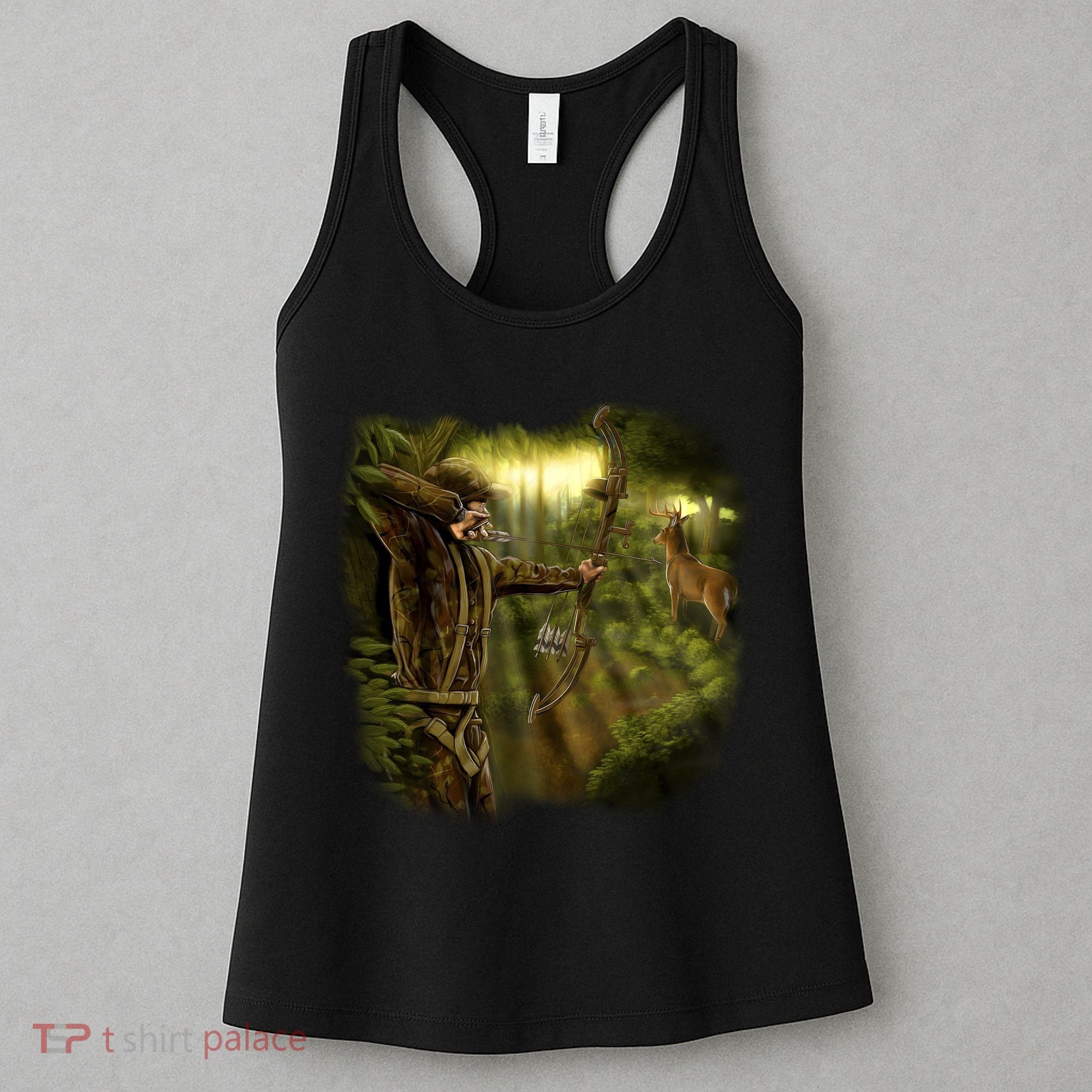 Wildlife Deer Bow Hunter Women's Tank Top