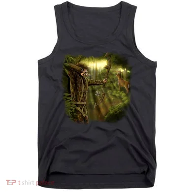 Wildlife Deer Bow Hunter Tank Top