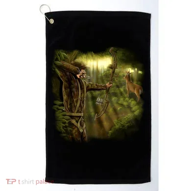 Wildlife Deer Bow Hunter Golf Towel