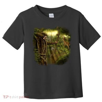 Wildlife Deer Bow Hunter Toddler T-Shirt