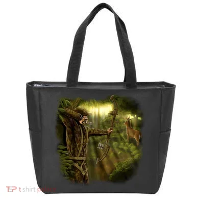 Wildlife Deer Bow Hunter Tote Bag