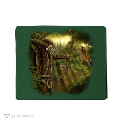 Wildlife Deer Bow Hunter Mousepad