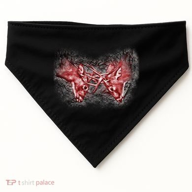 Wildlife Deer Fighting Bucks USA-Made Doggie Bandana