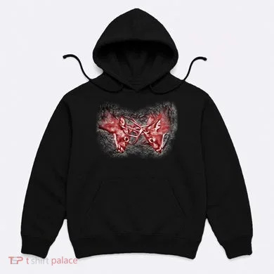 Wildlife Deer Fighting Bucks Hoodie