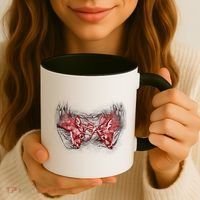 Wildlife Deer Fighting Bucks Coffee Mug thumb 3