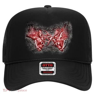 Wildlife Deer Fighting Bucks Hat
