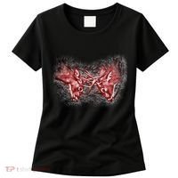 Wildlife Deer Fighting Bucks Women's T-Shirt thumb 0