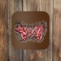 Wildlife Deer Fighting Bucks Coaster thumb 0