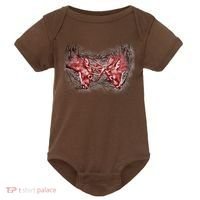Wildlife Deer Fighting Bucks Baby Bodysuit thumb 0
