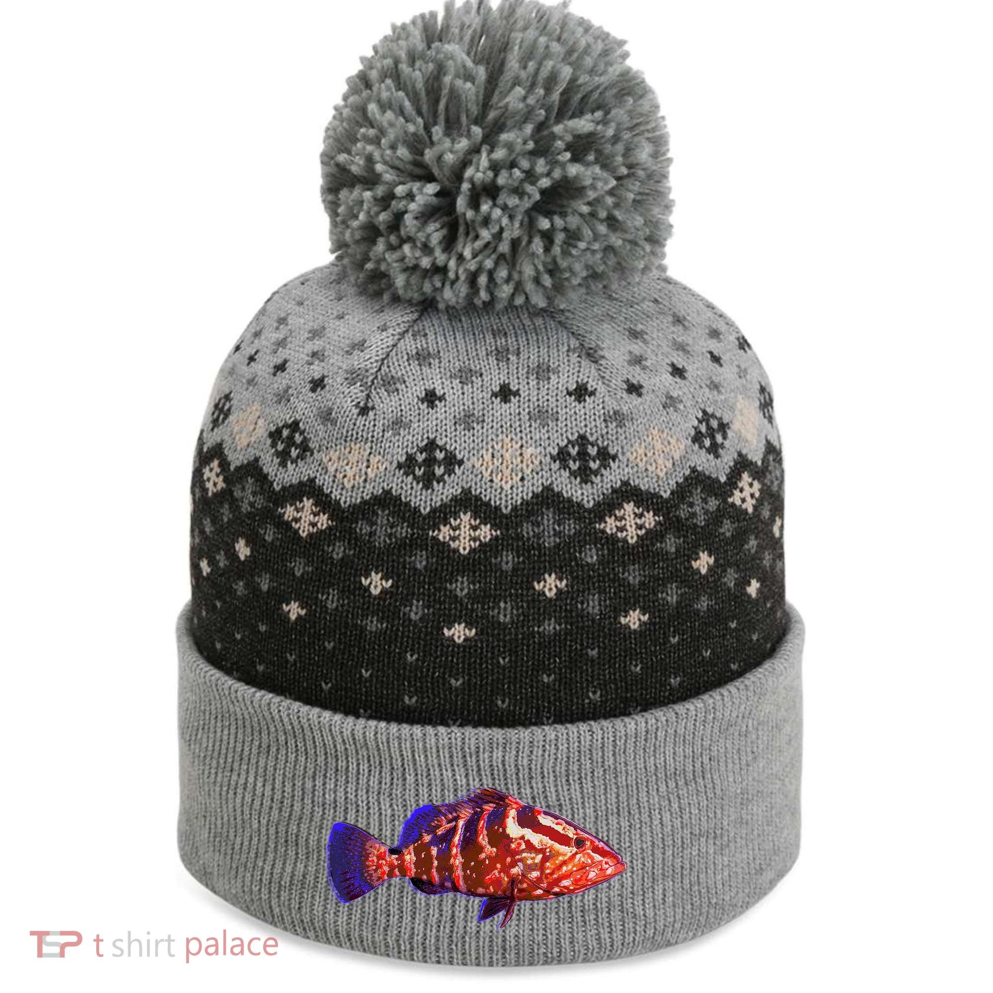 Wildlife Funky Grouper The Baniff Cuffed Pom Beanie