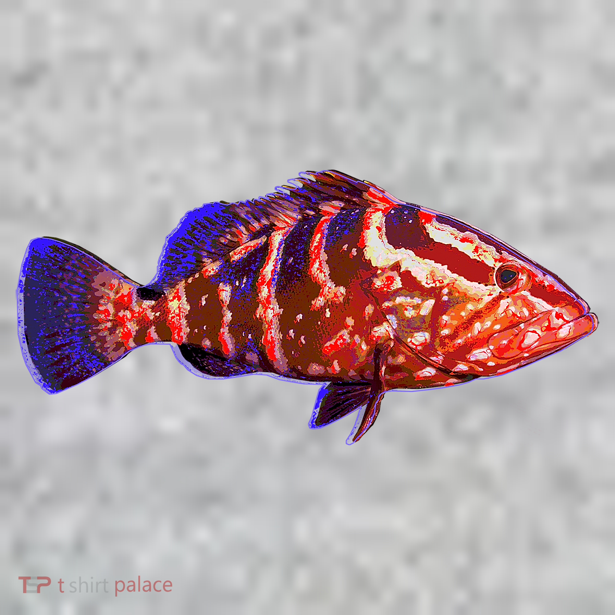 Wildlife Funky Grouper The Baniff Cuffed Pom Beanie
