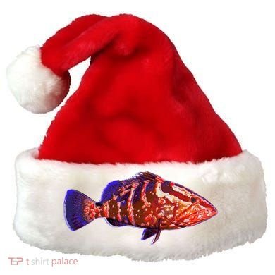 Wildlife Funky Grouper Santa Hat