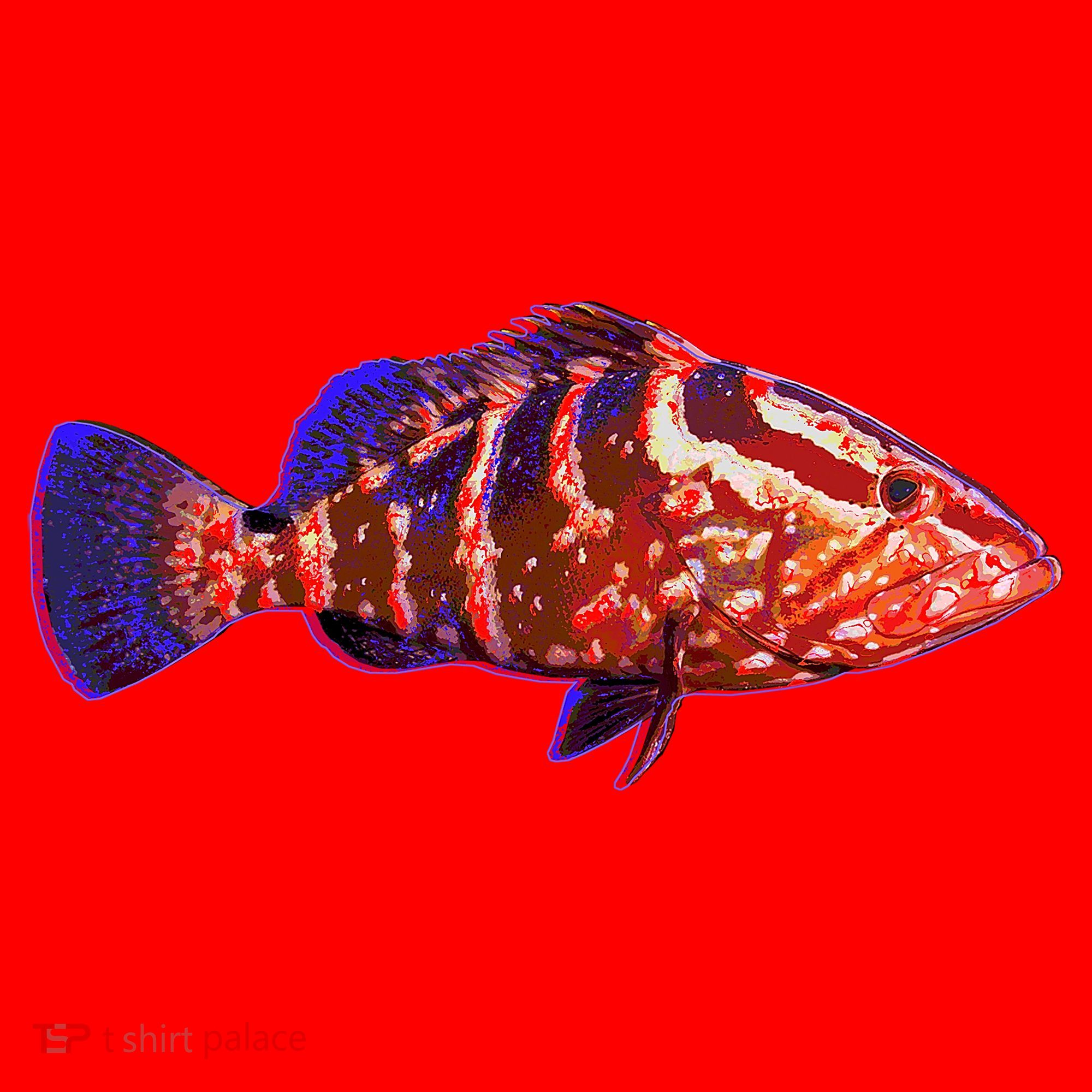 Wildlife Funky Grouper Santa Hat