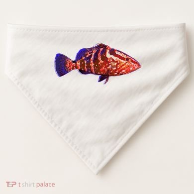 Wildlife Funky Grouper USA-Made Doggie Bandana