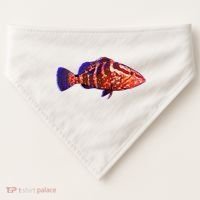 Wildlife Funky Grouper USA-Made Doggie Bandana thumb 0