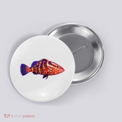 Wildlife Funky Grouper Button