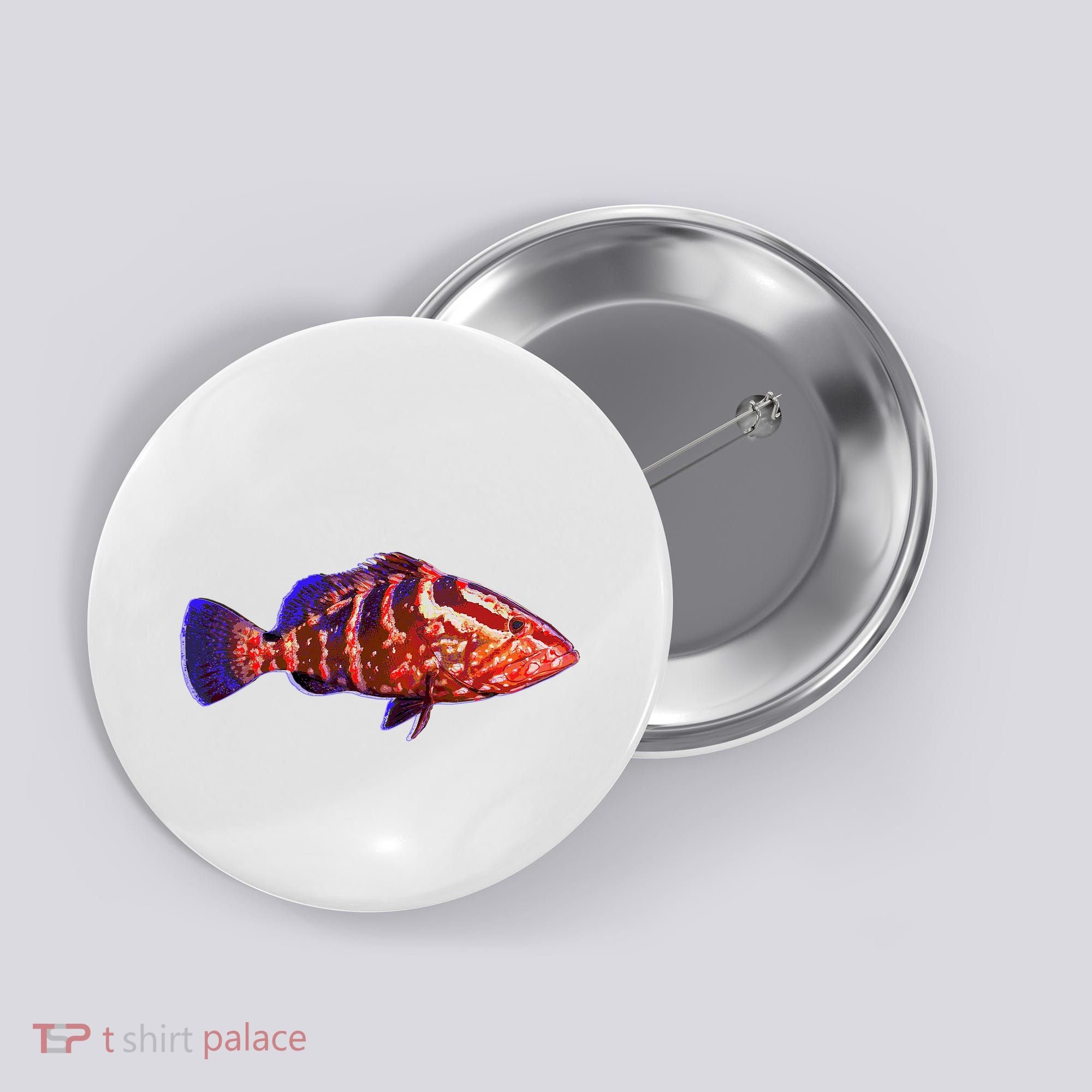Wildlife Funky Grouper Button