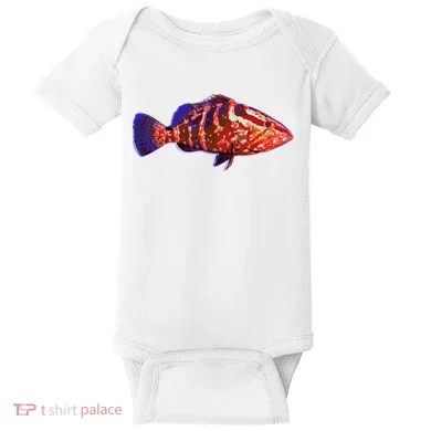 Wildlife Funky Grouper Baby Bodysuit