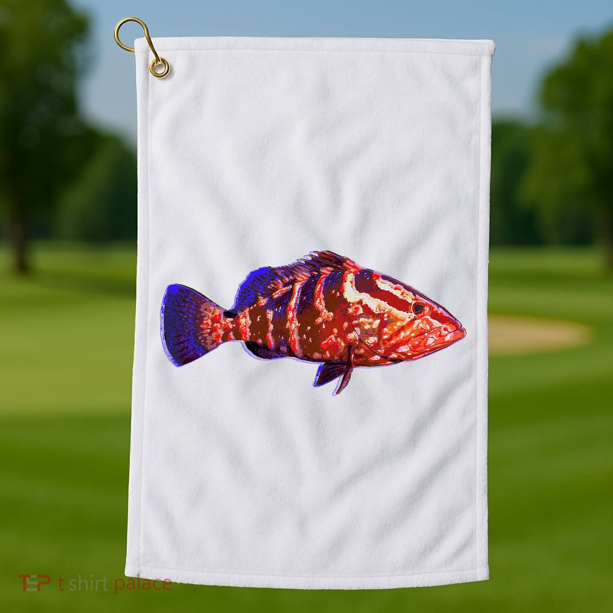 Wildlife Funky Grouper Golf Towel